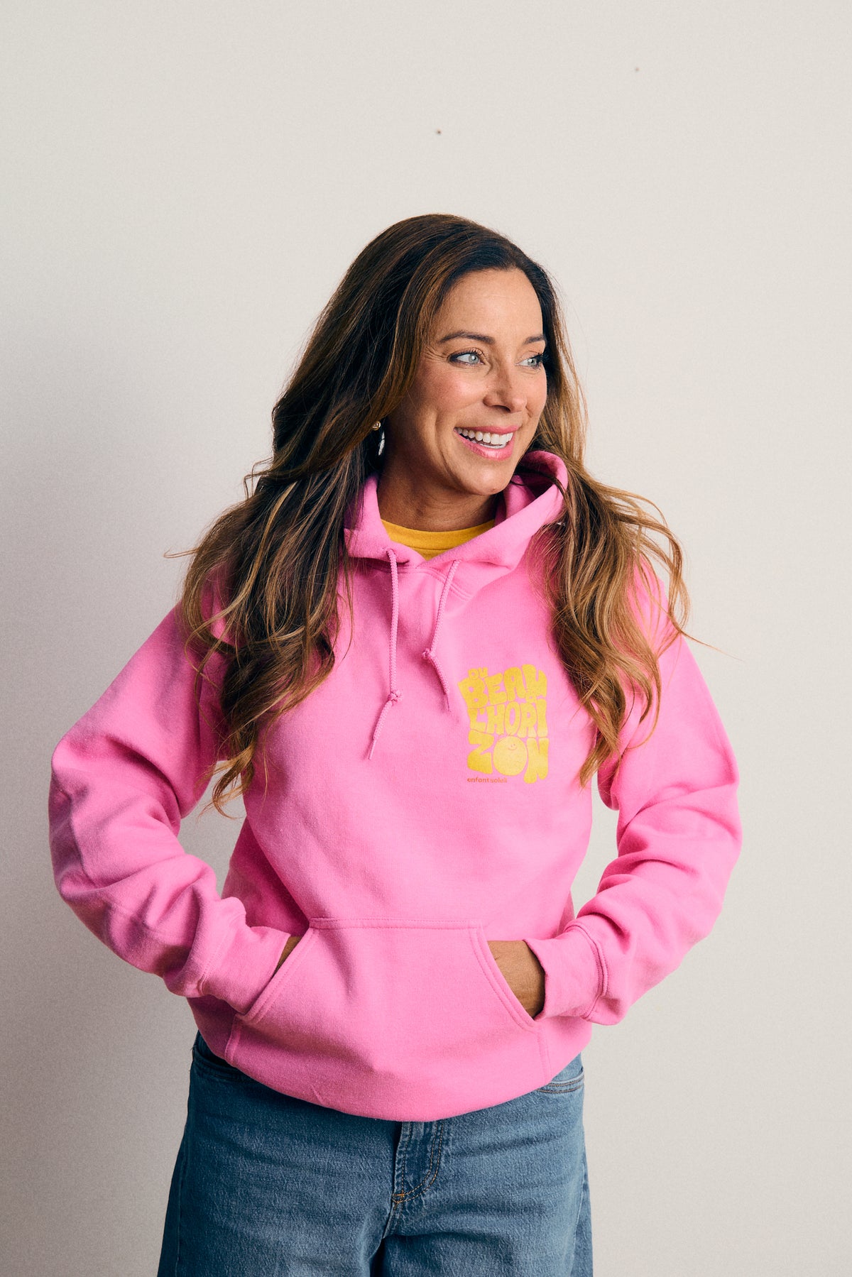 Hoodie adulte rose